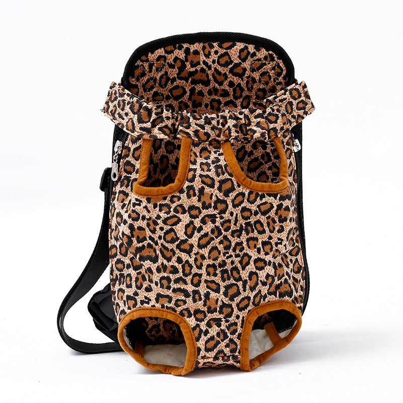 Chic Breathable Pet Travel Carrier – Front & Back Chest Bag