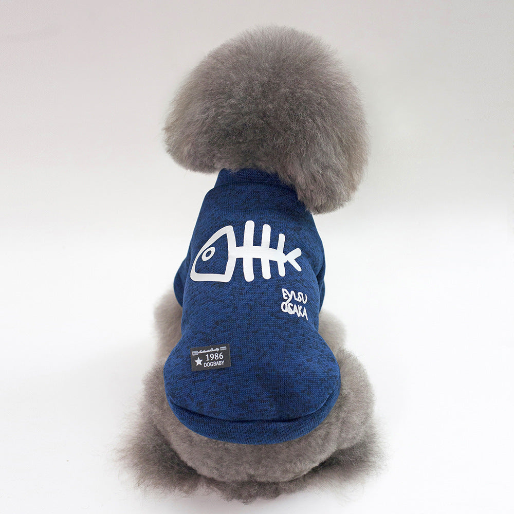 SoftBone™ Winter Sweater – Wool Blend Knit with Graphic Accent
