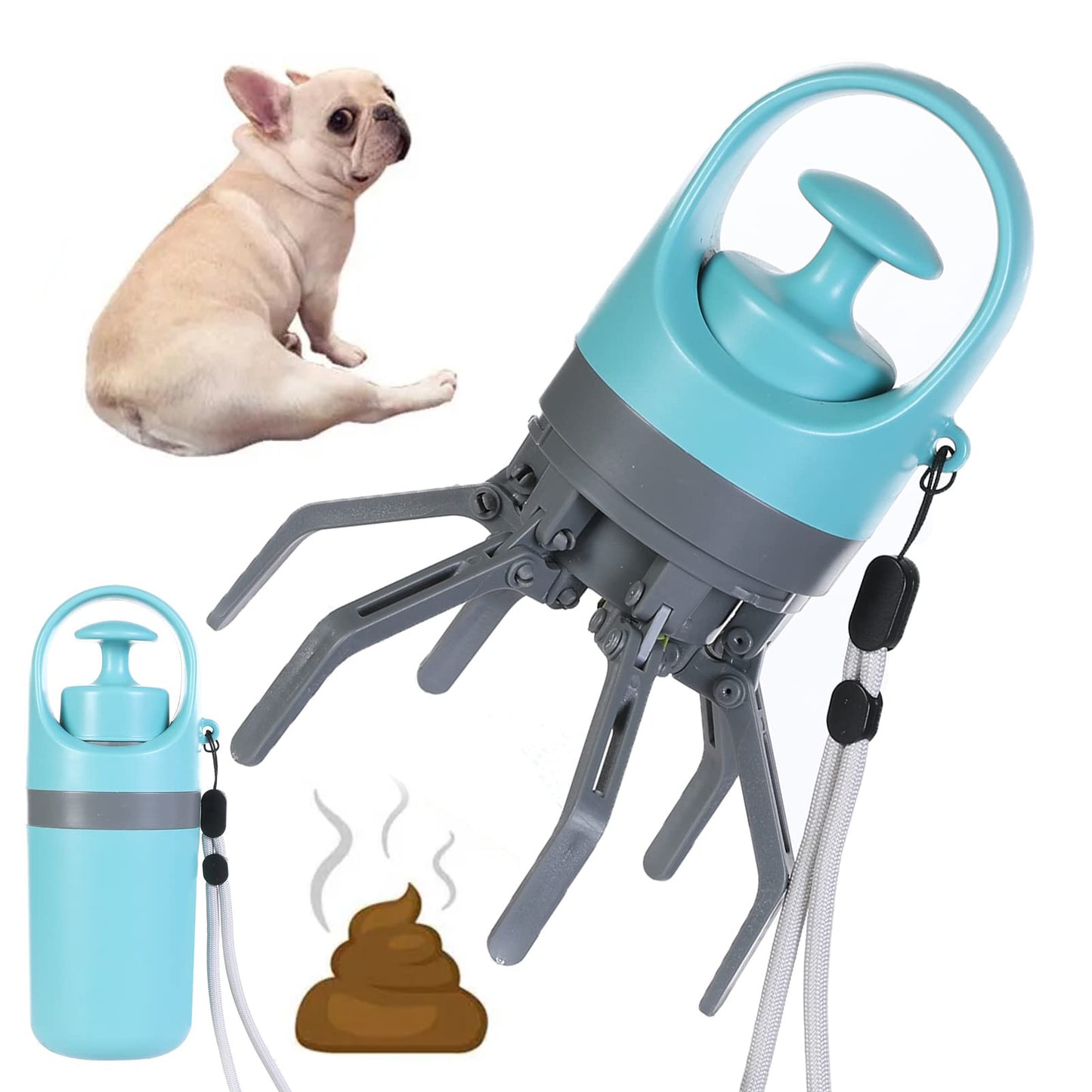 CleanClaw™ Portable Dog Poop Scooper – Built-in Bag Dispenser