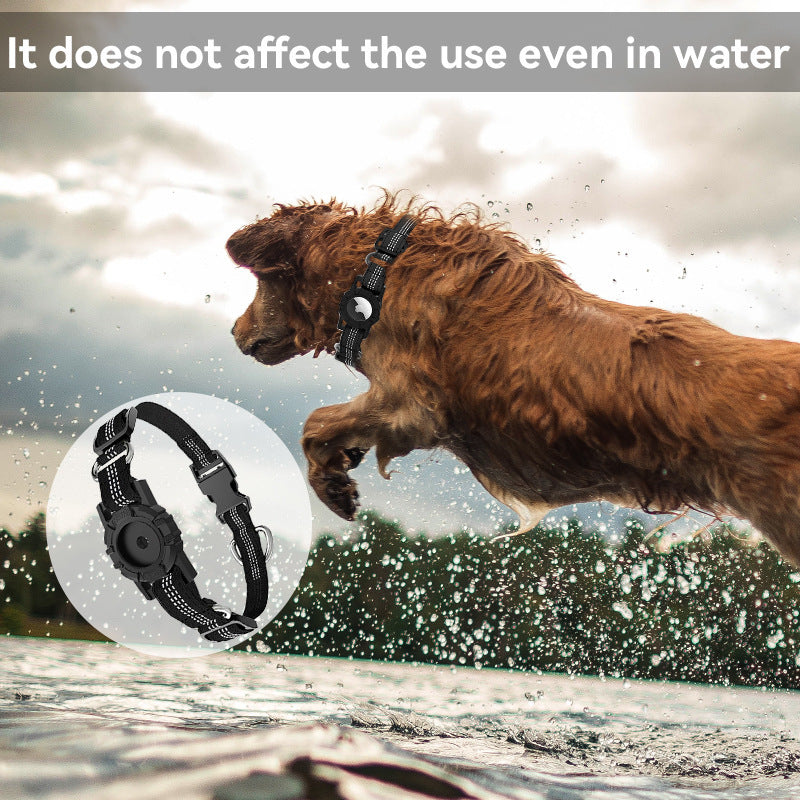 Reflective Anti-Lost Pet Collar – Sleek, Secure & AirTag-Ready