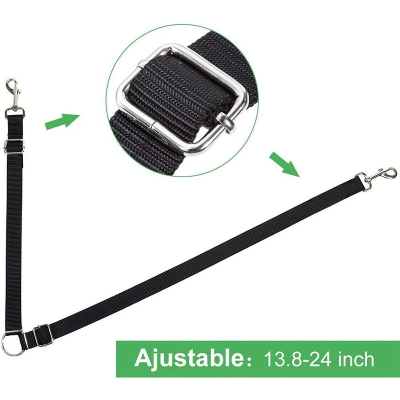 2-in-1 Dual Dog Leash – Tangle-Free Nylon Split Lead