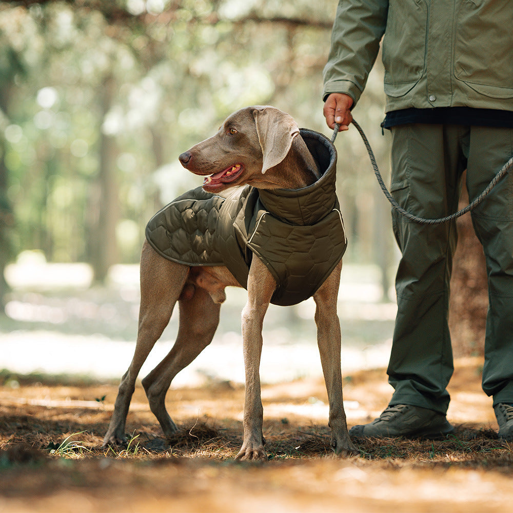 Luxury Fleece-Lined Winter Coat – Tailored Cold-Weather Jacket for Refined Pets