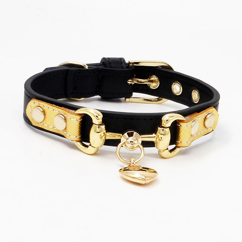 Elegant Leather Pet Collar – Chic, Durable & Designer-Inspired