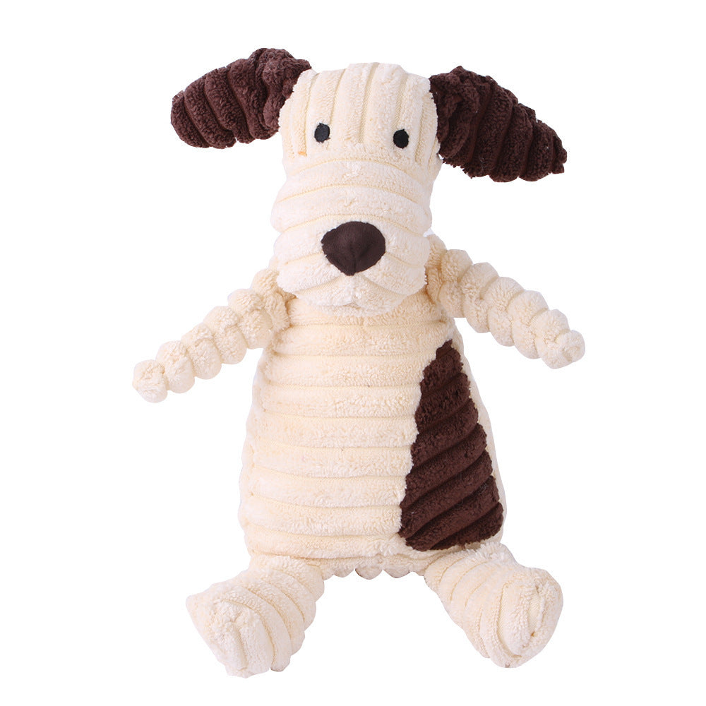 Plush Squeaky Animal Dog Toy – Adorably Durable Pet Playmate