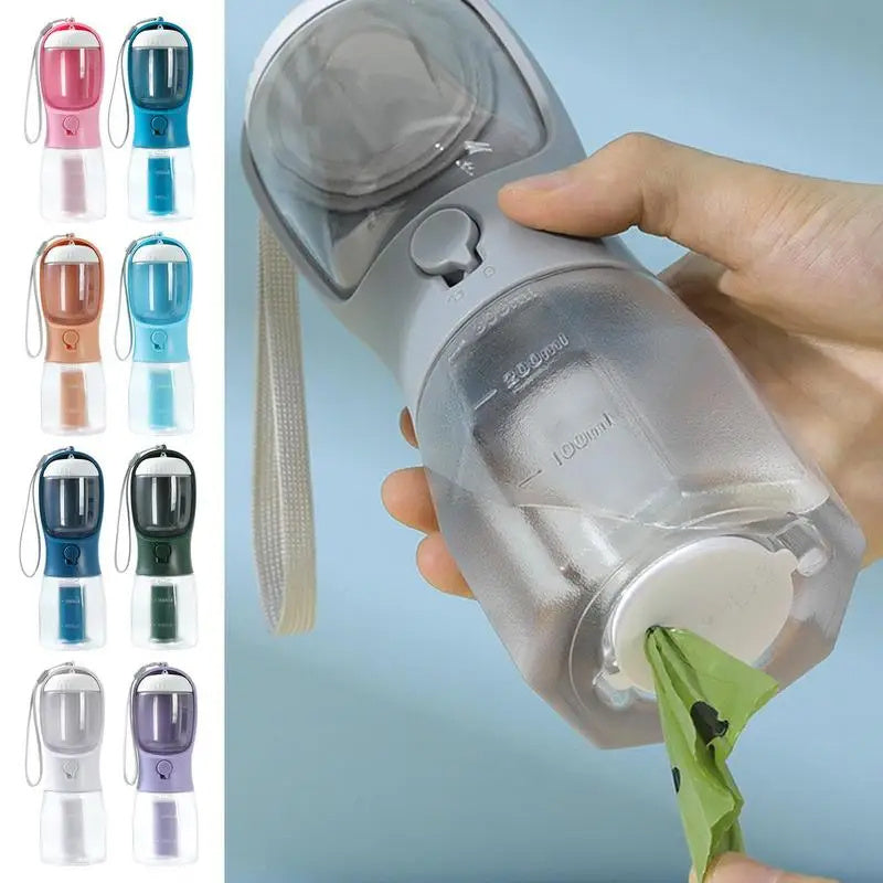 Luxe 3-in-1 Pet Water Bottle + Filter, Feeder and Waste Bag Holder (Offer Inside!)