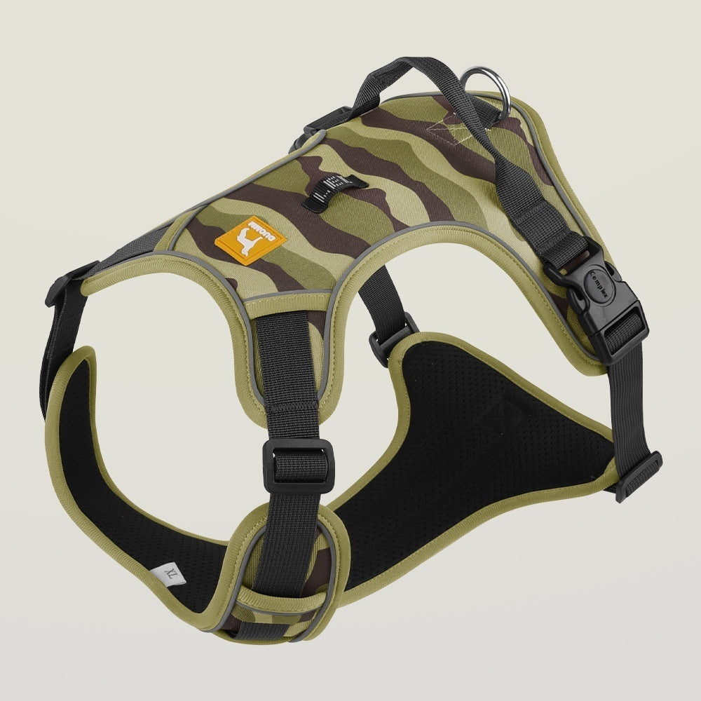 StrideSafe™ Reflective Dog Harness – Secure, Padded & Built-In Handle for Everyday Walks