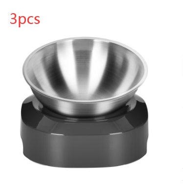 Adjustable Single or Double Stainless-Steel Pet Bowl – Anti-Slip Raised Feeder (Offer Inside!)