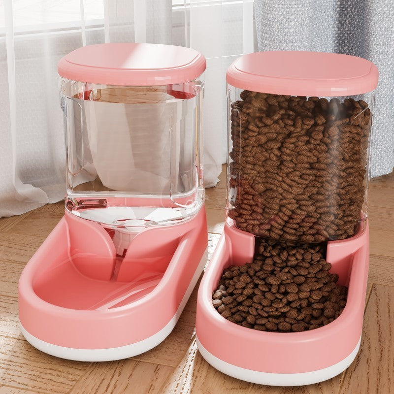 Elegant Automatic Pet Water and Food Dispensers Set – Stylish Hydration for Cats & Dogs