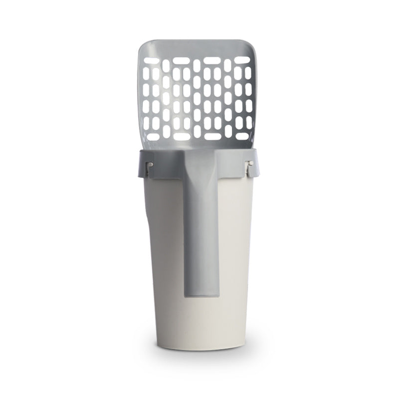 Modern Cat Litter Scoop with Built-In Waste Bin – Easy-Clean