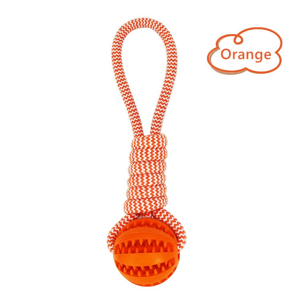 Treat Rope™ Interactive Chew Toy – Durable Rope with Treat-Fillable Ball for Dogs