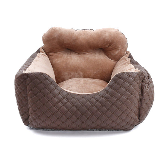 Cloud Luxe Quilted Pet Car Seat – Travel in Style & Comfort