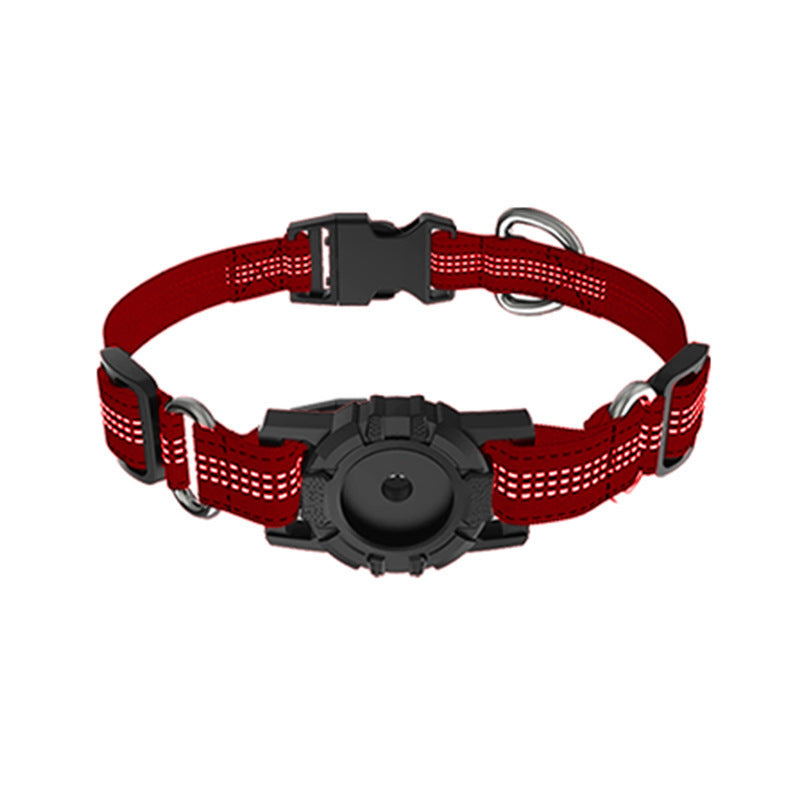 Reflective Anti-Lost Pet Collar – Sleek, Secure & AirTag-Ready