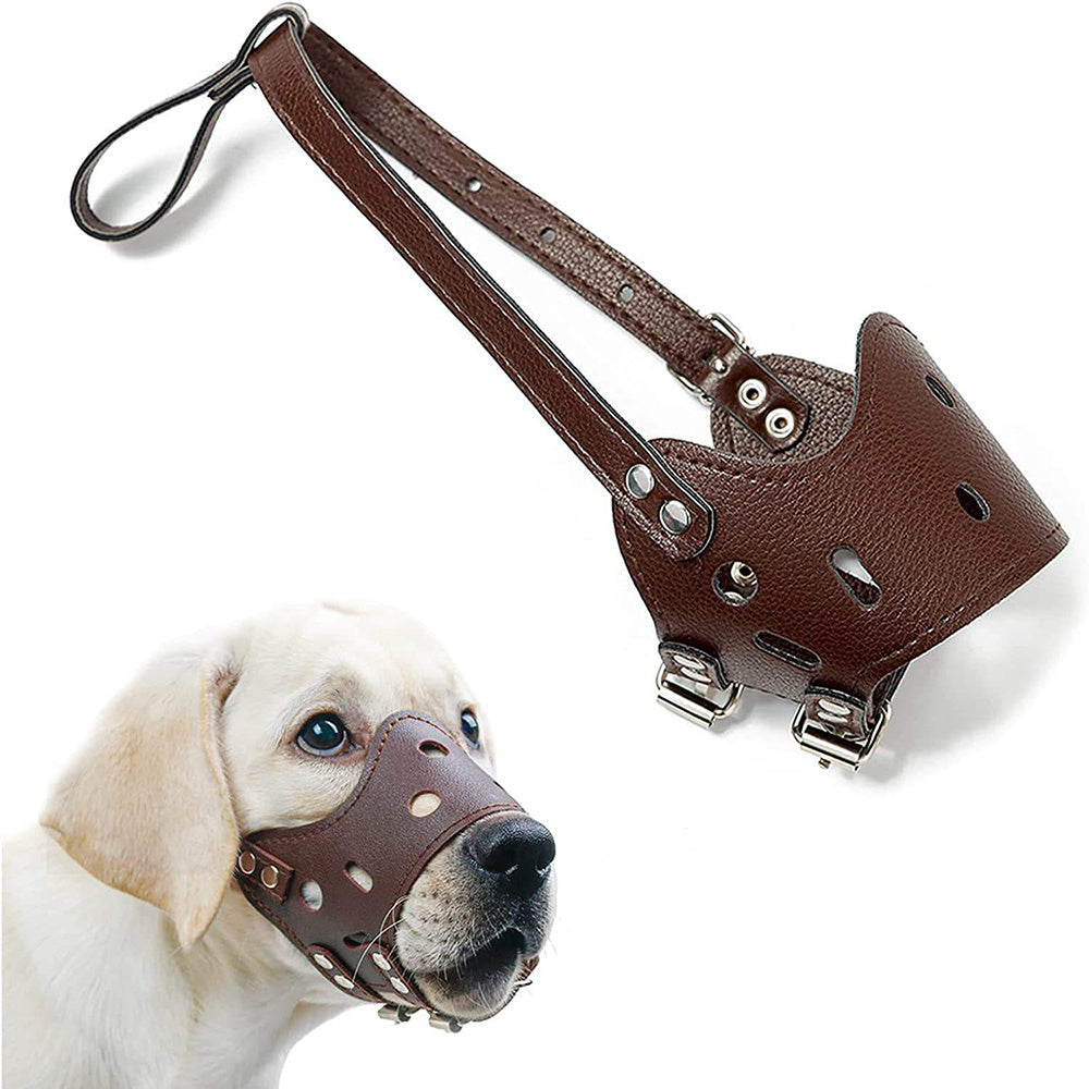 Signature Leather Dog Muzzle – Handcrafted Elegance (Fast Shipping)