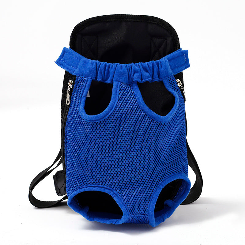 Chic Breathable Pet Travel Carrier – Front & Back Chest Bag