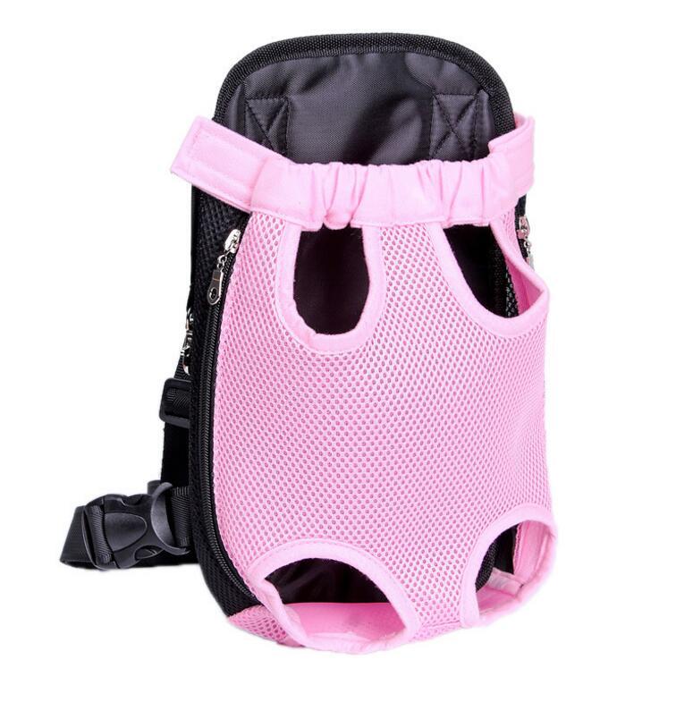 Chic Breathable Pet Travel Carrier – Front & Back Chest Bag