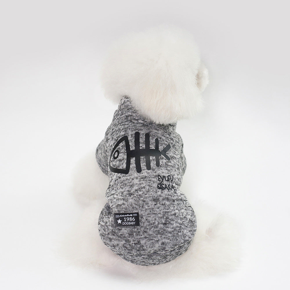 SoftBone™ Winter Sweater – Wool Blend Knit with Graphic Accent