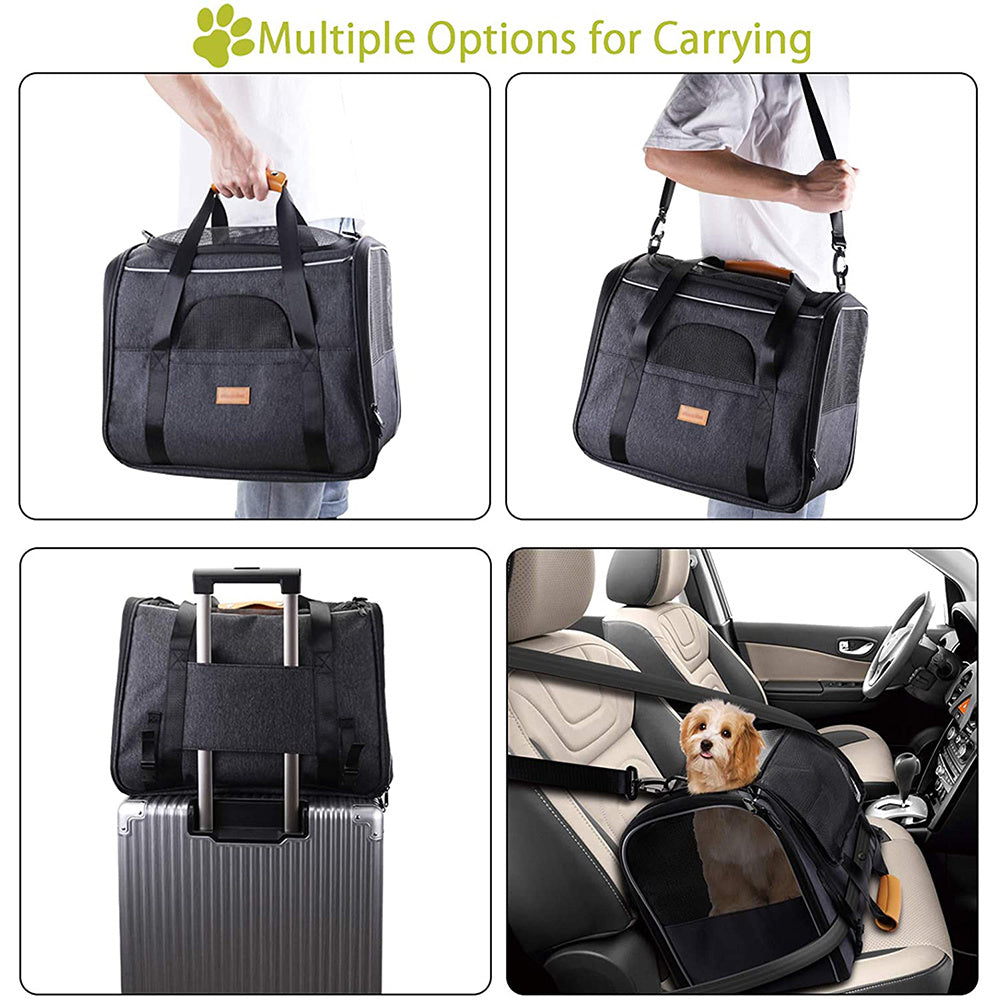 Pet Carrier Duffel – Foldable Travel Bag for Cats and Small Dogs