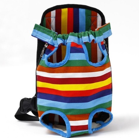Chic Breathable Pet Travel Carrier – Front & Back Chest Bag