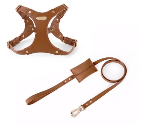 Luxury Leather Chest Harness – Sleek & Secure (6 colours available)