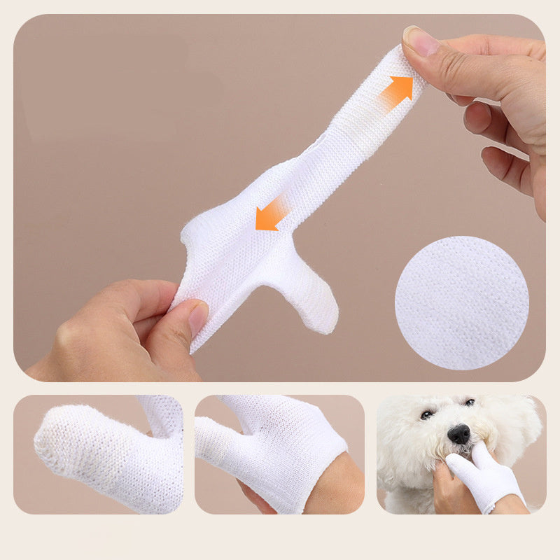 Soft Finger Toothbrush Gloves – Gentle Dental Care for Dogs & Cats