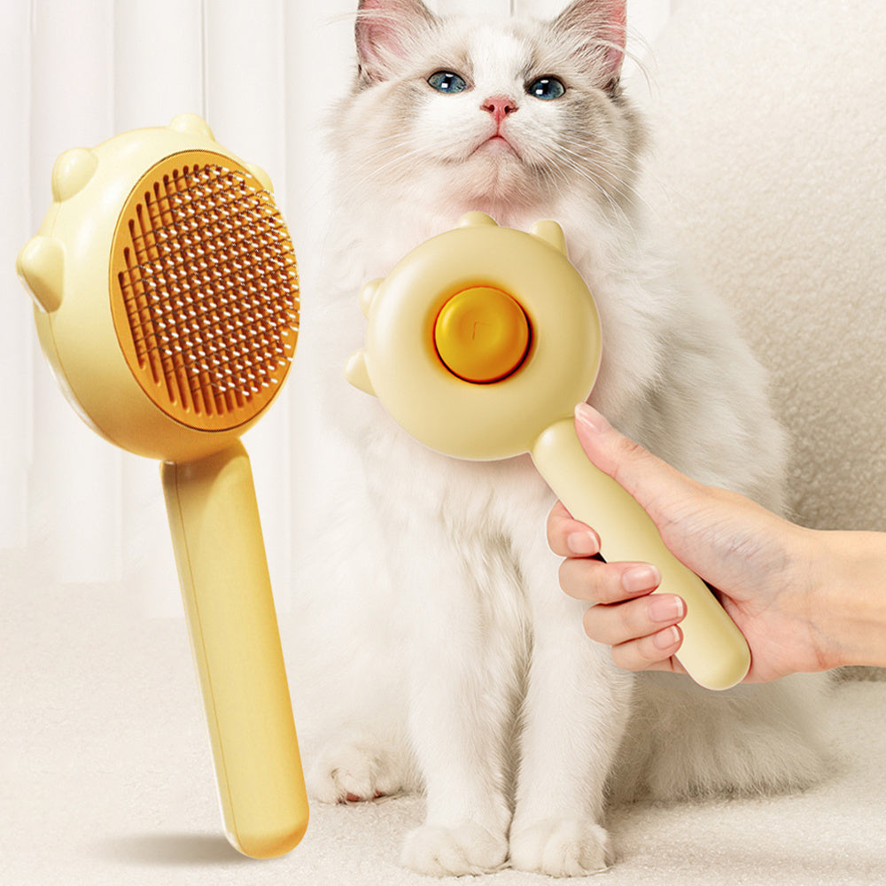 Gentle Pet Massage Comb – Hair Removal & Grooming Brush for Cats & Dogs