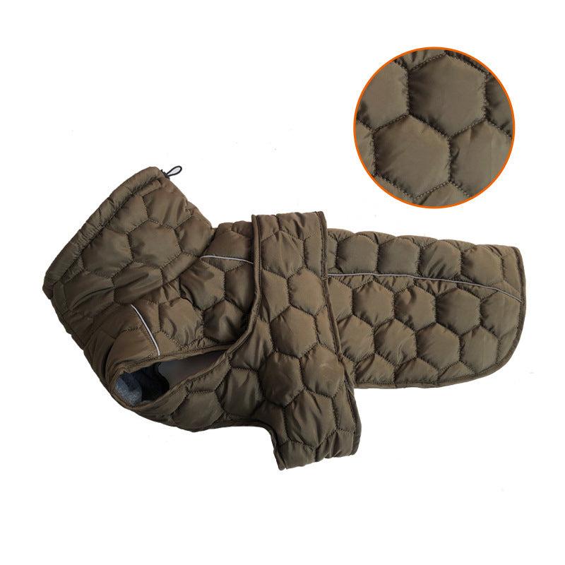 Luxury Fleece-Lined Winter Coat – Tailored Cold-Weather Jacket for Refined Pets