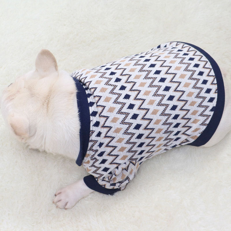 Chic Knit Cardigan Sweater for Stylish Pets