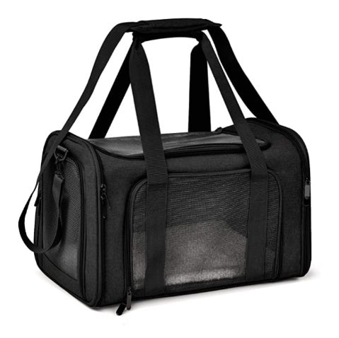 Voyager Linen Pet Carrier – Dual-Handle Travel Tote