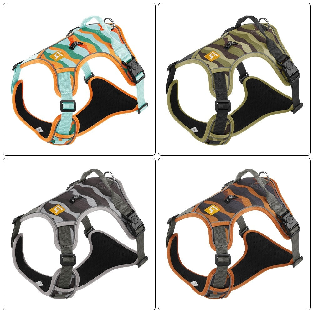 StrideSafe™ Reflective Dog Harness – Secure, Padded & Built-In Handle for Everyday Walks