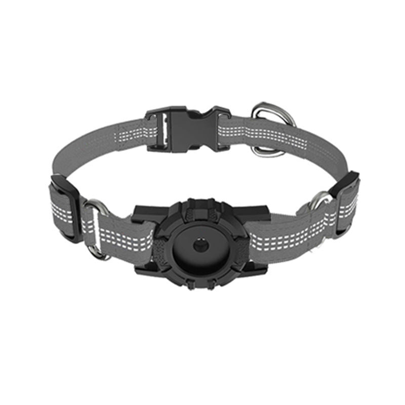 Reflective Anti-Lost Pet Collar – Sleek, Secure & AirTag-Ready