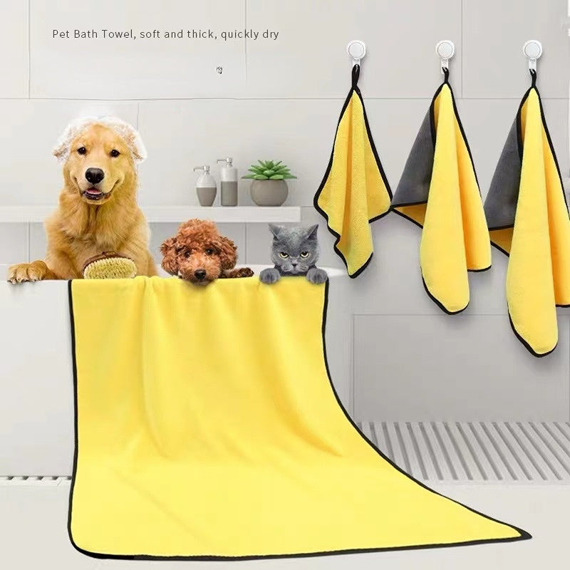 Soft Microfiber Pet Drying Towel – Super Absorbent & Quick-Dry Robe