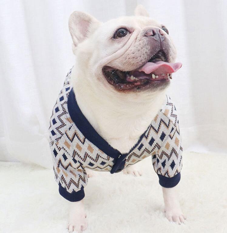 Chic Knit Cardigan Sweater for Stylish Pets