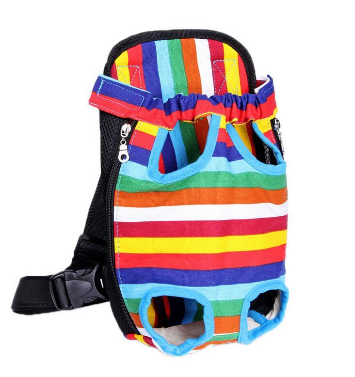 Chic Breathable Pet Travel Carrier – Front & Back Chest Bag