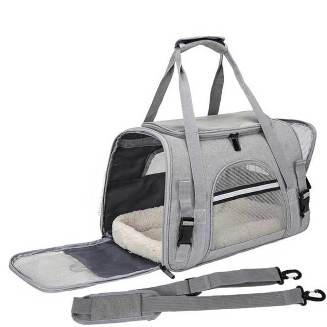 Pet Carrier Duffel – Foldable Travel Bag for Cats and Small Dogs