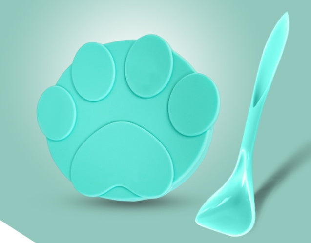 Stylish Silicone Pet Can Lid – Fresh-Keeping Spoon Set