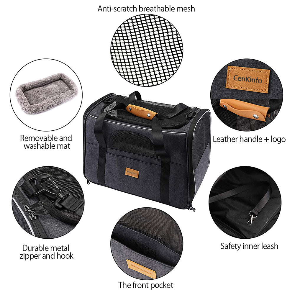 Pet Carrier Duffel – Foldable Travel Bag for Cats and Small Dogs
