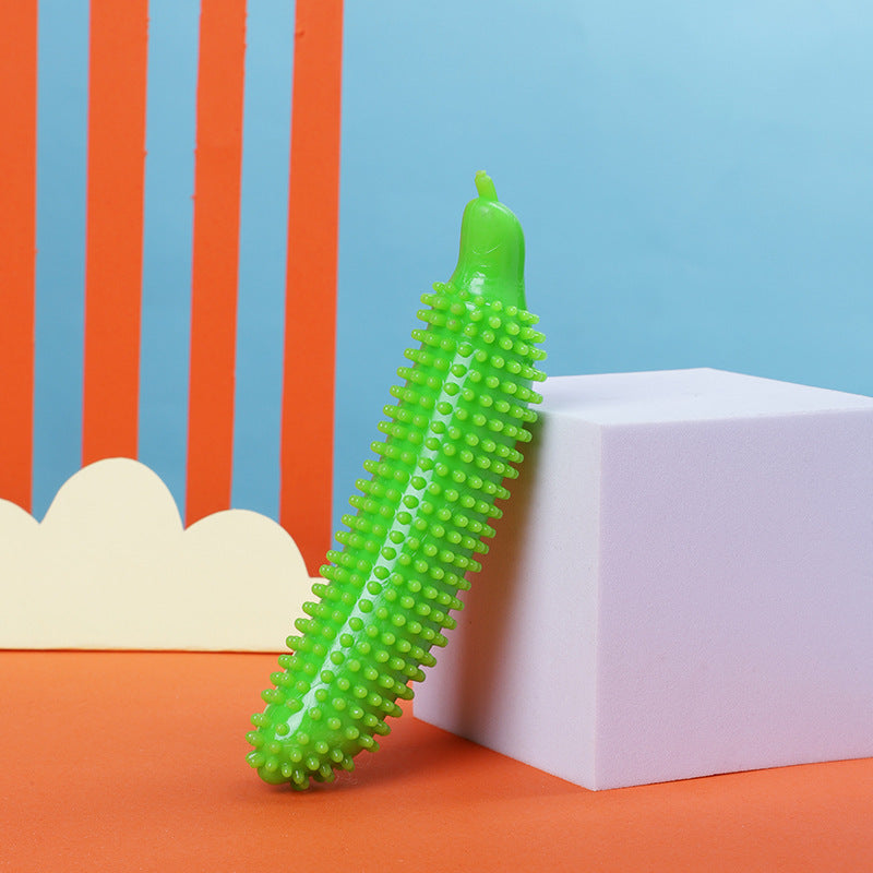 Chew-Proof Cucumber Dog Toy – Interactive Teething Relief with Vibrant Style