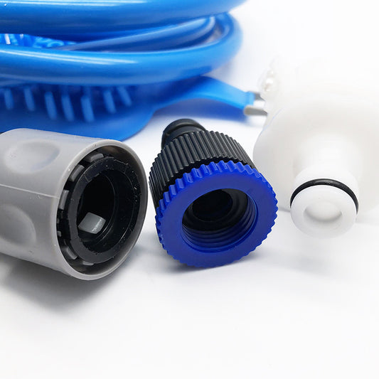 Outdoor Pet Shower Brush – 2.5M Hose with Dual Adapters