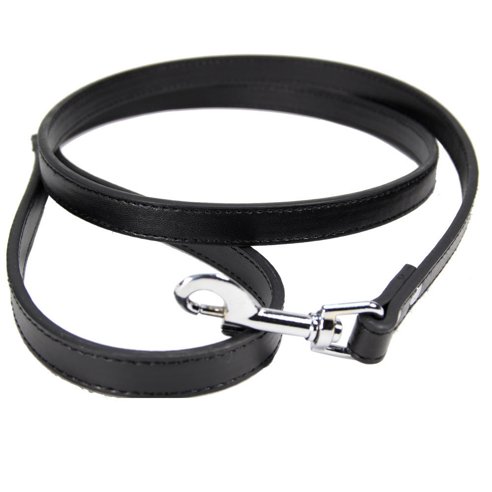 Minimalist PU Leather Pet Leash – Sleek & Durable Walk Companion
