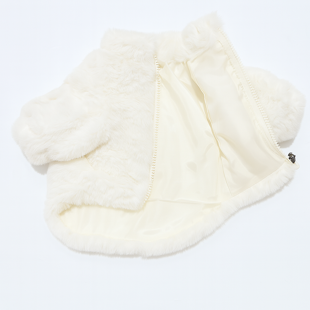 Maison Faux Fur Luxe Coat – Elegant Winterwear for Stylish Pets