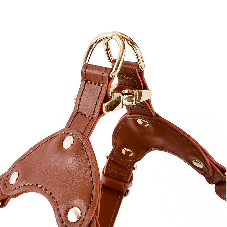 Luxury Leather Chest Harness – Sleek & Secure (6 colours available)