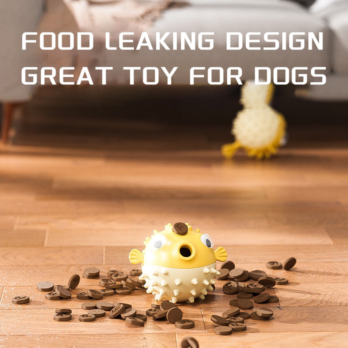 Durable Squeaky Dog Chew Toy – Fish-Shaped for Teething & Anxiety Relief (Fast Shipping)