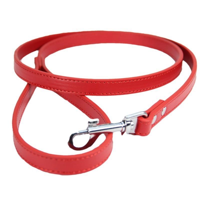 Minimalist PU Leather Pet Leash – Sleek & Durable Walk Companion