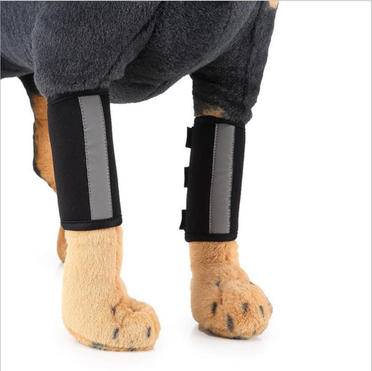 Reflective Dog Leg Braces – Protective Knee Wraps for Joint Support (Set of 2)