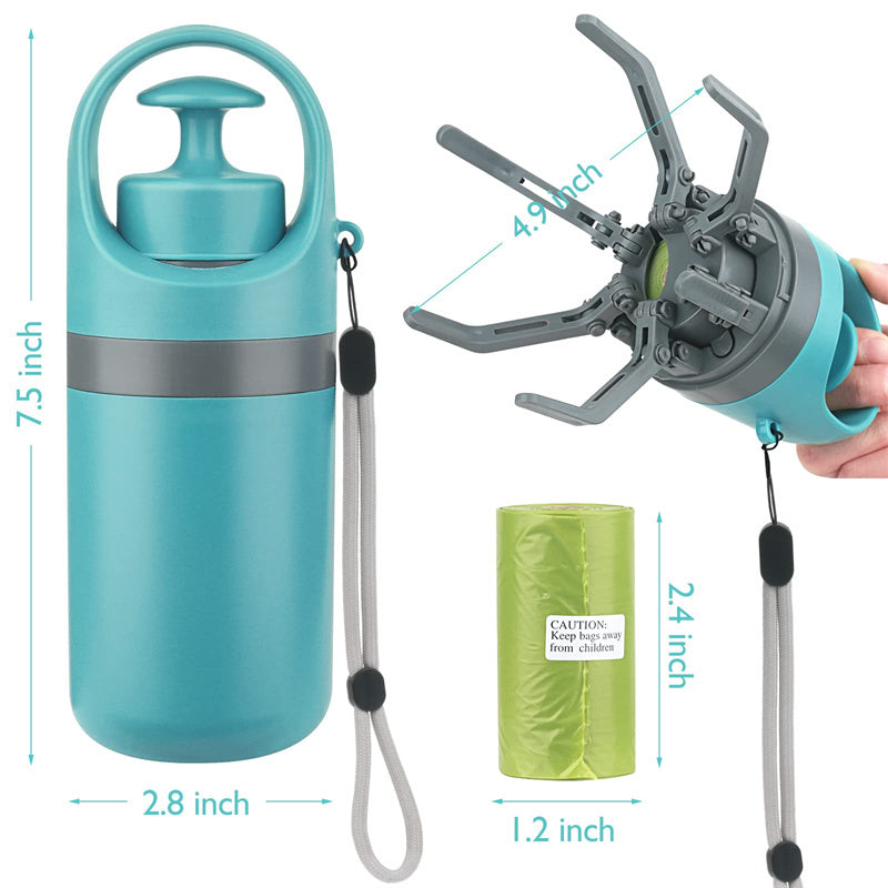 CleanClaw™ Portable Dog Poop Scooper – Built-in Bag Dispenser