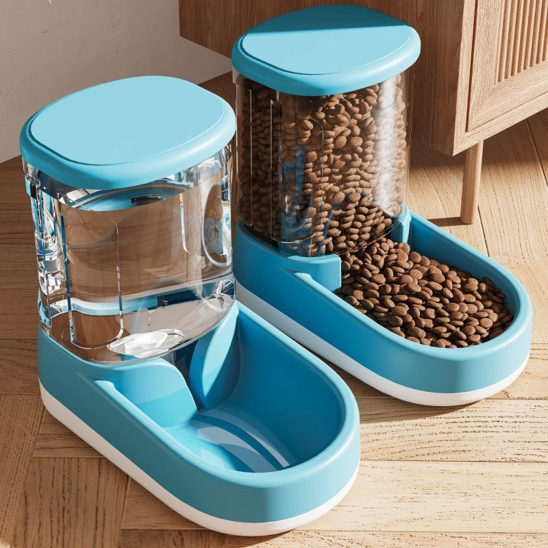 Elegant Automatic Pet Water and Food Dispensers Set – Stylish Hydration for Cats & Dogs