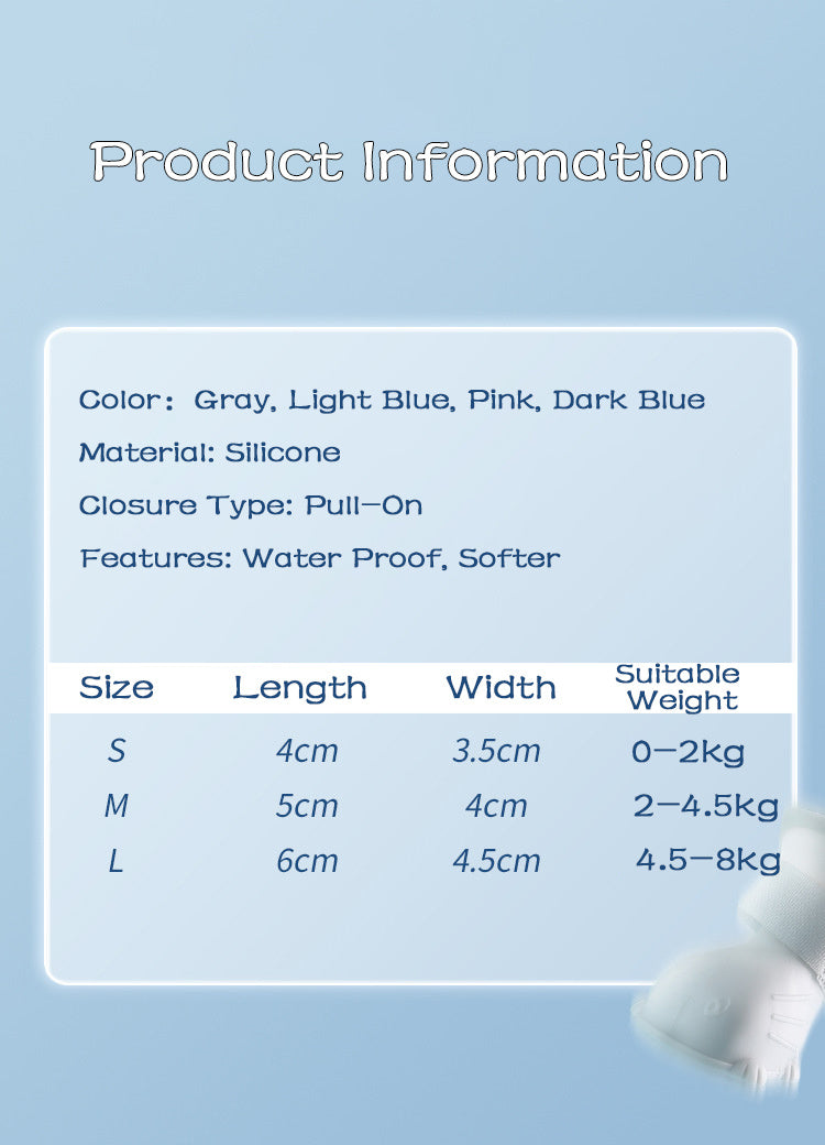 Waterproof Silicone Dog Rain Boots – 4pcs Non-Slip Pet Shoes, Soft & Flexible (Fast Shipping)