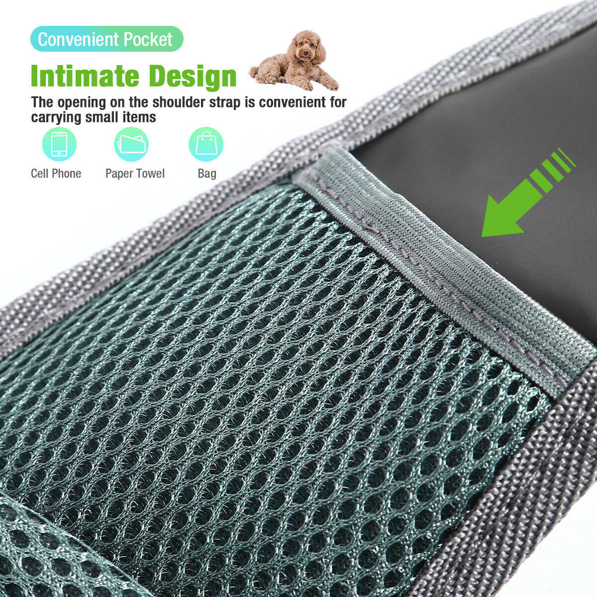 POPmarket Breathable Pet Shoulder Carrier – Lightweight Travel Bag (Fast Shipping)