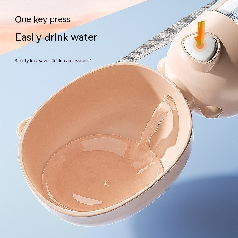 HydraSip™ Portable Dog Water Bottle & Feeder – Leakproof, Travel-Friendly, Food-Grade