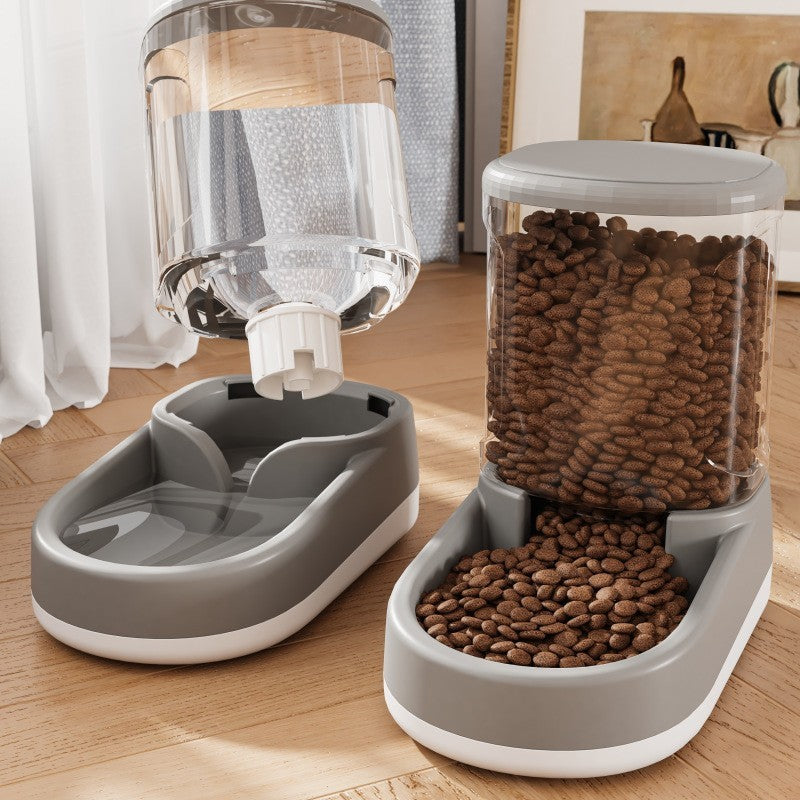 Elegant Automatic Pet Water and Food Dispensers Set – Stylish Hydration for Cats & Dogs